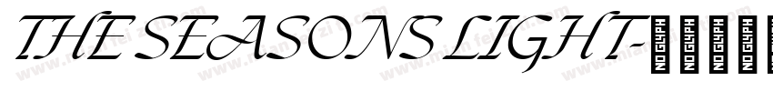 THE SEASONS LIGHT字体转换